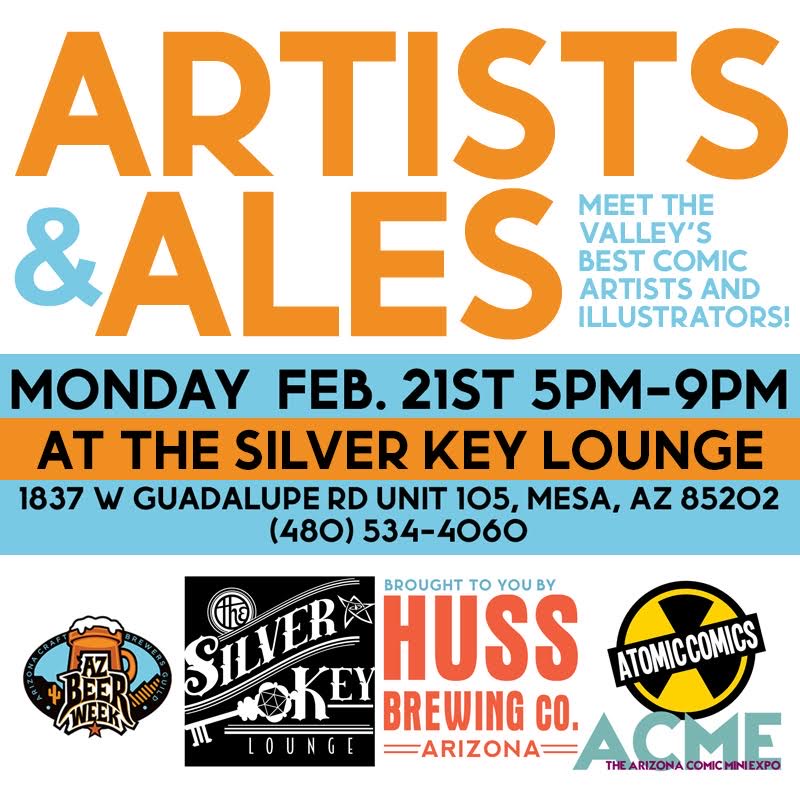 Artists and Ales with Huss brewing at Silver Key Lounge