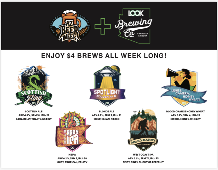 LOOK Brewing Co. $4 pints