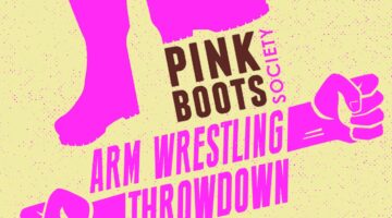 Pink Boots Arm Wrestling Throwdown