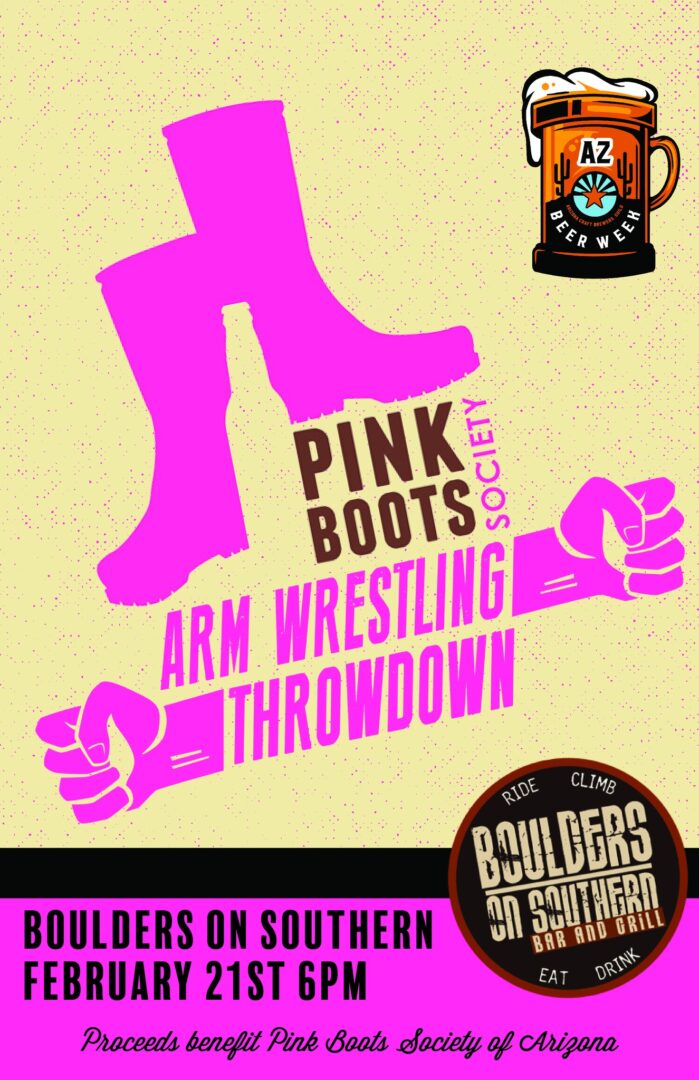 Pink Boots Arm Wrestling Throwdown